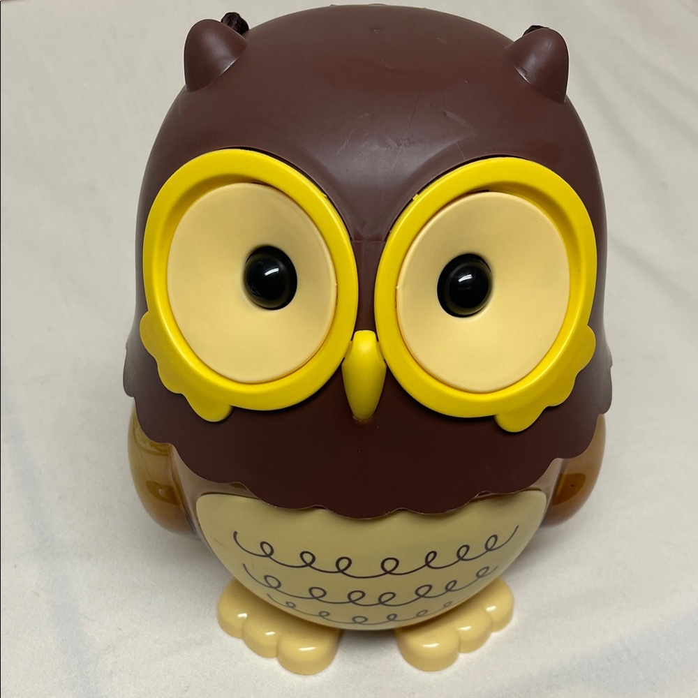 Charming Brown and Yellow Owl Coin Bank
